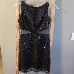 Black sequined dress- Hailey by Adrianna Papell